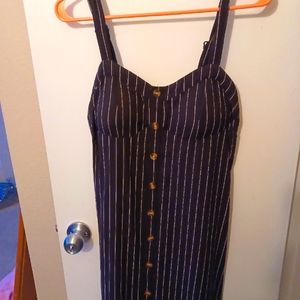 Black and white stripe dress